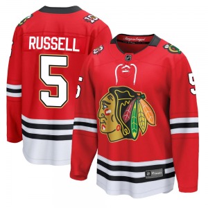 Phil Russell Chicago Blackhawks Fanatics Breakaway Centennial Jersey (Red)
