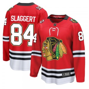 Landon Slaggert Chicago Blackhawks Fanatics Breakaway Centennial Jersey (Red)
