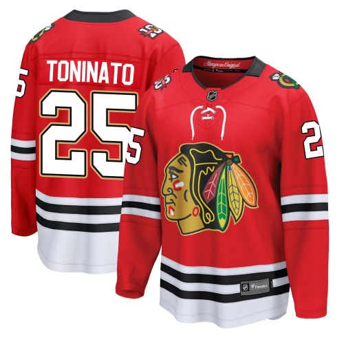 Dominic Toninato Chicago Blackhawks Fanatics Breakaway Centennial Jersey (Red)