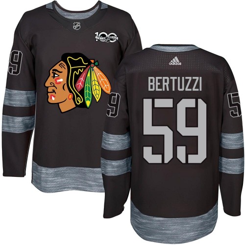 Tyler Bertuzzi Chicago Blackhawks Authentic 1917-2017 100th Anniversary Jersey (Black)