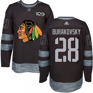 Andre Burakovsky Chicago Blackhawks Authentic 1917-2017 100th Anniversary Jersey (Black)