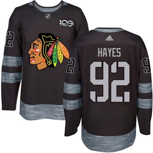 Gavin Hayes Chicago Blackhawks Authentic 1917-2017 100th Anniversary Jersey (Black)