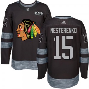 Eric Nesterenko Chicago Blackhawks Authentic 1917-2017 100th Anniversary Jersey (Black)