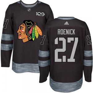 Jeremy Roenick Chicago Blackhawks Authentic 1917-2017 100th Anniversary Jersey (Black)