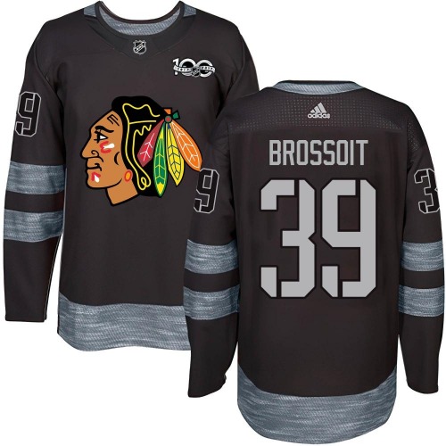 Laurent Brossoit Chicago Blackhawks Youth Authentic 1917-2017 100th Anniversary Jersey (Black)