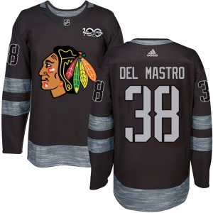 Ethan Del Mastro Chicago Blackhawks Youth Authentic 1917-2017 100th Anniversary Jersey (Black)
