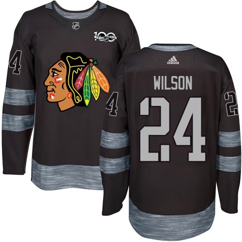 Doug Wilson Chicago Blackhawks Youth Authentic 1917-2017 100th Anniversary Jersey (Black)