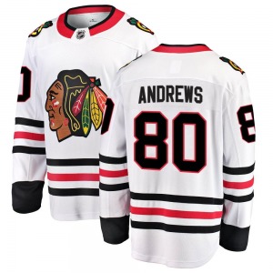 Zach Andrews Chicago Blackhawks Fanatics Branded Youth Breakaway Away Jersey (White)