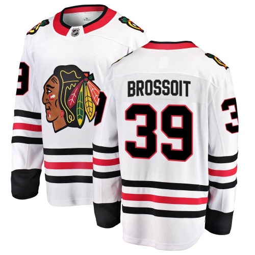 Laurent Brossoit Chicago Blackhawks Fanatics Branded Youth Breakaway Away Jersey (White)