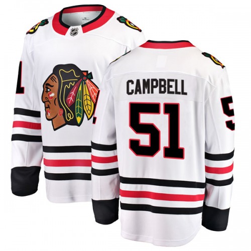 Brian Campbell Chicago Blackhawks Fanatics Branded Youth Breakaway Away Jersey (White)