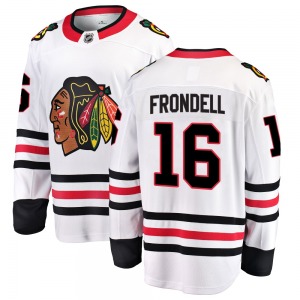 Anton Frondell Chicago Blackhawks Fanatics Branded Youth Breakaway Away Jersey (White)