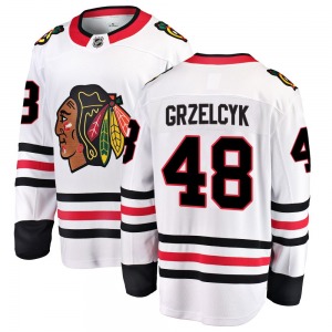 Matt Grzelcyk Chicago Blackhawks Fanatics Branded Youth Breakaway Away Jersey (White)