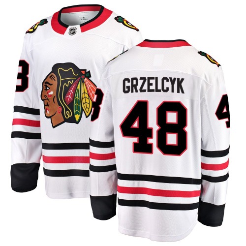 Matt Grzelcyk Chicago Blackhawks Fanatics Branded Youth Breakaway Away Jersey (White)