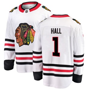 Glenn Hall Chicago Blackhawks Fanatics Branded Youth Breakaway Away Jersey (White)