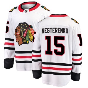 Eric Nesterenko Chicago Blackhawks Fanatics Branded Youth Breakaway Away Jersey (White)