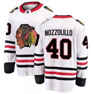 Dave Nozzolillo Chicago Blackhawks Fanatics Branded Youth Breakaway Away Jersey (White)