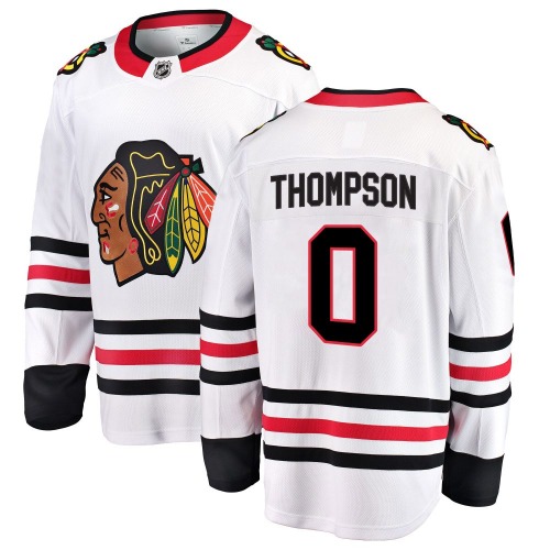 Aidan Thompson Chicago Blackhawks Fanatics Branded Youth Breakaway Away Jersey (White)