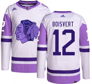 Sacha Boisvert Chicago Blackhawks Adidas Youth Authentic Hockey Fights Cancer Jersey