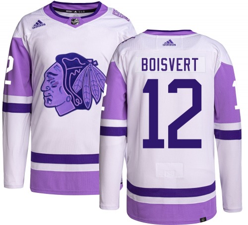 Sacha Boisvert Chicago Blackhawks Adidas Youth Authentic Hockey Fights Cancer Jersey