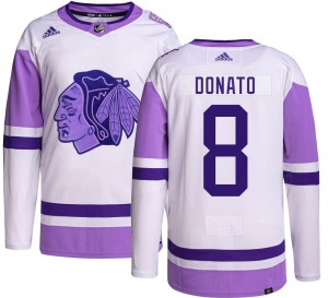 Ryan Donato Chicago Blackhawks Adidas Youth Authentic Hockey Fights Cancer Jersey