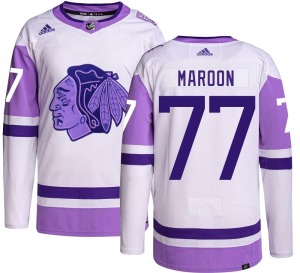Pat Maroon Chicago Blackhawks Adidas Youth Authentic Hockey Fights Cancer Jersey