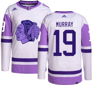 Troy Murray Chicago Blackhawks Adidas Youth Authentic Hockey Fights Cancer Jersey
