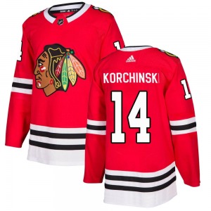 Kevin Korchinski Chicago Blackhawks Adidas Youth Authentic Home Jersey (Red)
