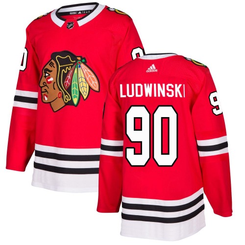 Paul Ludwinski Chicago Blackhawks Adidas Youth Authentic Home Jersey (Red)