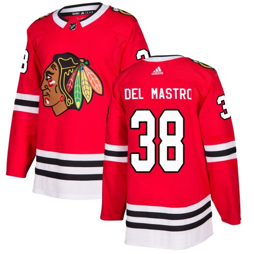 Ethan Del Mastro Chicago Blackhawks Adidas Youth Authentic Home Jersey (Red)