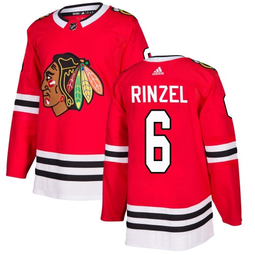 Sam Rinzel Chicago Blackhawks Adidas Youth Authentic Home Jersey (Red)