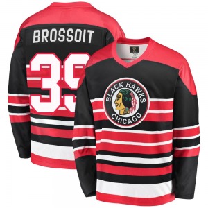 Laurent Brossoit Chicago Blackhawks Fanatics Branded Youth Premier Breakaway Heritage Jersey (Red/Black)