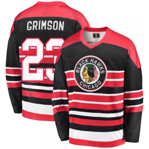 Stu Grimson Chicago Blackhawks Fanatics Branded Youth Premier Breakaway Heritage Jersey (Red/Black)