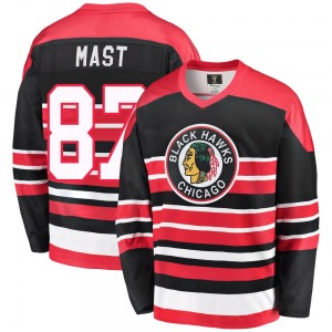 Ryan Mast Chicago Blackhawks Fanatics Branded Youth Premier Breakaway Heritage Jersey (Red/Black)