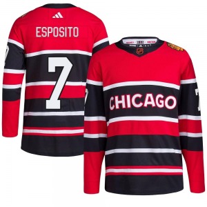 Phil Esposito Chicago Blackhawks Adidas Authentic Reverse Retro 2.0 Jersey (Red)