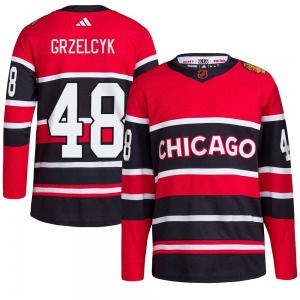 Matt Grzelcyk Chicago Blackhawks Adidas Authentic Reverse Retro 2.0 Jersey (Red)