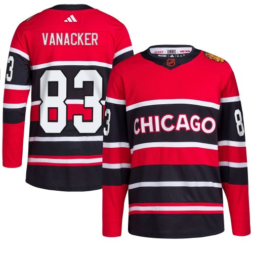 Marek Vanacker Chicago Blackhawks Adidas Authentic Reverse Retro 2.0 Jersey (Red)